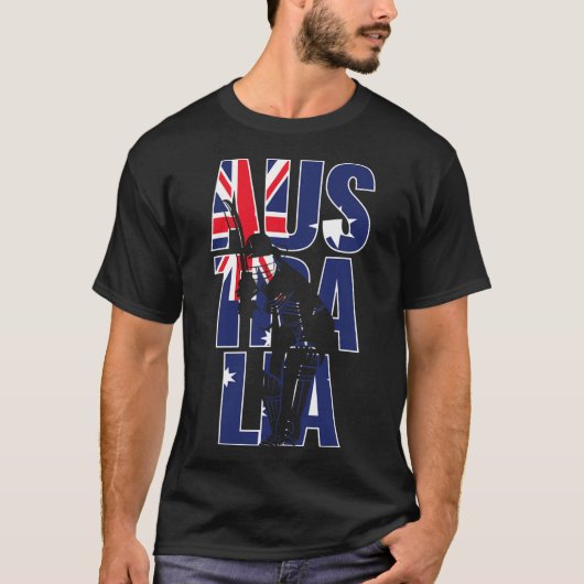 Australische Supporters Team Uitrusting Geschenk A T-shirt (Voorkant)