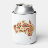 Australische symbolen blikjeskoeler (Blikje Voorkant)