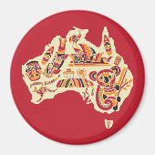 Australische symbolen magneet (Voorkant)