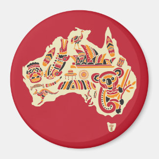 Australische symbolen magneet