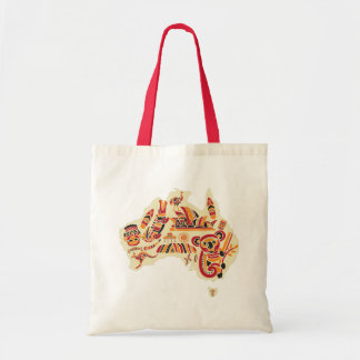 Australische symbolen tote bag