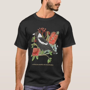 Australische taart en wilde bloemen t-shirt