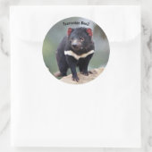 Australische Tasmaanse duivel Ronde Sticker (Tas)