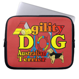 Australische Terrier Agility Laptop Sleeve