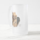 Australische Terrier Art Gifts Matglas Bierpul (Voorkant links)