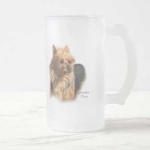 Australische Terrier Art Gifts Matglas Bierpul