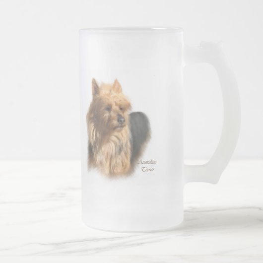 Australische Terrier Art Gifts Matglas Bierpul (Rechts)