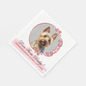 Australische Terrier bruiloft servetten met honden (Hoek)