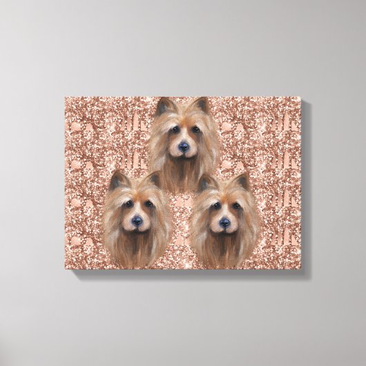 AUSTRALISCHE TERRIËR CANVAS AFDRUK (Voorkant)