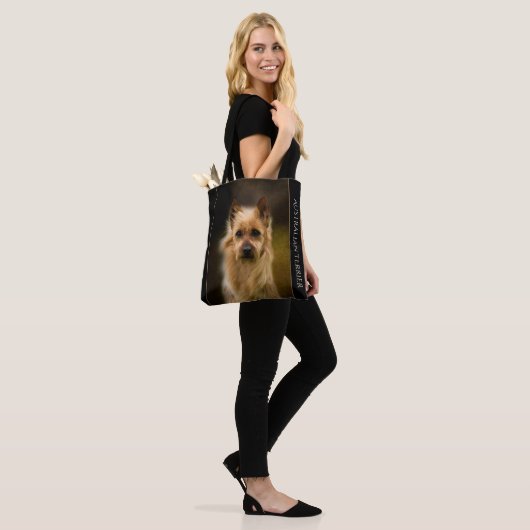 Australische Terrier Canvas tas (Op model)