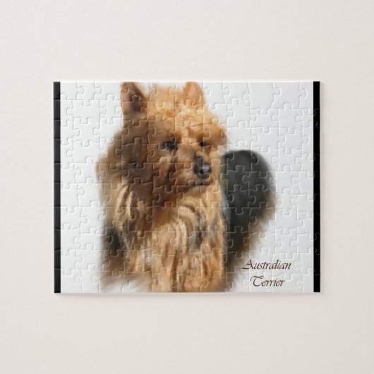 Australische Terrier Dog Art Legpuzzel (Horizontaal)