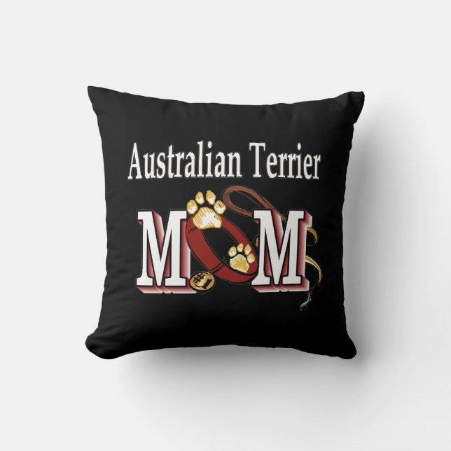 Australische Terrier Dog MOM Kussen (Voorkant)