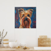 Australische Terrier - Dog Portrait Poster (Keuken)