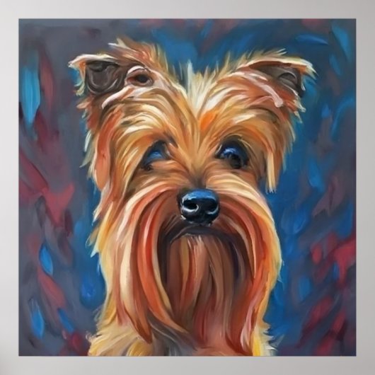 Australische Terrier - Dog Portrait Poster (Voorkant)