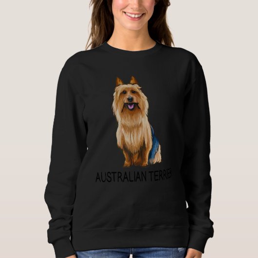 Australische Terriër Dolle Hond Trui (Voorkant)