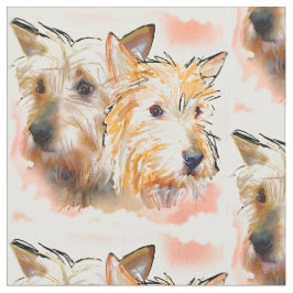Australische terrier fabric stof