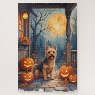 Australische Terrier gezellige Halloween- porch ku Legpuzzel