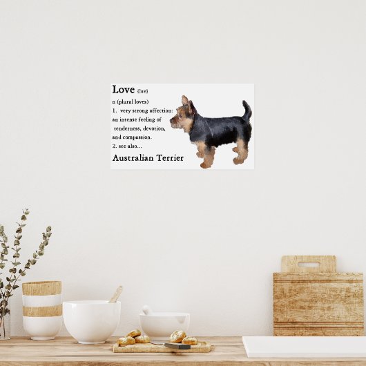 Australische terrier Gifts Poster (Keuken)