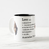 Australische terrier Gifts Tweekleurige Koffiemok (Voorkant links)