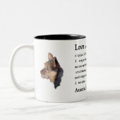 Australische terrier Gifts Tweekleurige Koffiemok (Links)