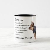 Australische terrier Gifts Tweekleurige Koffiemok (Center)