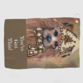 AUSTRALISCHE TERRIËR GOLFHANDDOEK (Horizontaal)