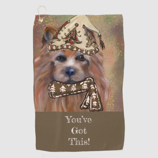 AUSTRALISCHE TERRIËR GOLFHANDDOEK (Voorkant)