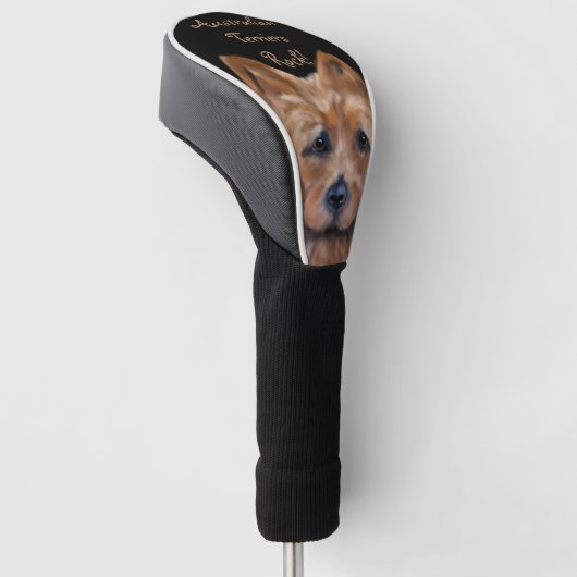 Australische Terrier Golfheadcover (Schuin)