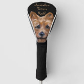 Australische Terrier Golfheadcover (Voorkant)