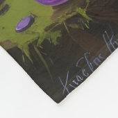 Australische terriër grillig Halloween schilderij Fleece Deken (Hoek)