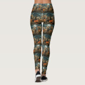 Australische Terriër Halloween Griezelig Leggings (Achterkant)