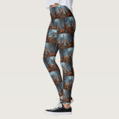 Australische Terriër Halloween Nacht Doggy Delight Leggings (Links)