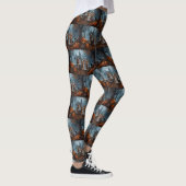 Australische Terriër Halloween Nacht Doggy Delight Leggings (Rechts)