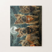 Australische Terrier Halloween Spoken Legpuzzel (Verticaal)