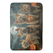 Australische Terriër Halloween Spooky Badmat (Voorkant Verticaal)