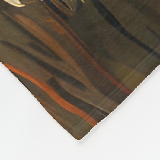 Australische Terriër Halloween Spooky Fleece Deken (Hoek)