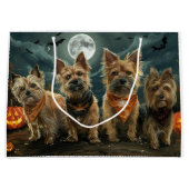 Australische Terriër Halloween Spooky Groot Cadeauzakje (Voorkant)