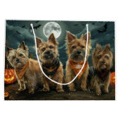 Australische Terriër Halloween Spooky Groot Cadeauzakje (Achterkant)