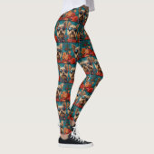 Australische Terriër Hartrozen Valentijnsdag Leggings (Rechts)