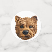 Australische Terriër Hond 3D Geïnspireerd Confetti (Kleine voorkant)