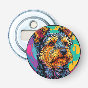 Australische Terriër hond Button Flesopener