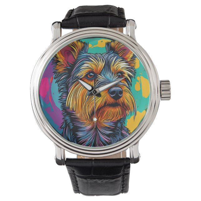 Australische Terriër hond Horloge (Voorkant)