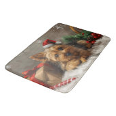 Australische Terrier Hond Kerstfeest Badmat (Gekanteld)