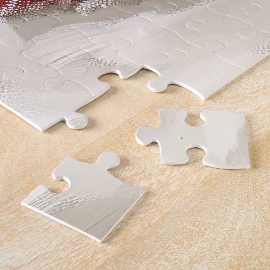 Australische Terrier Hond Kerstfeest Legpuzzel (Zijkant)