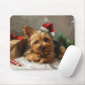 Australische Terrier Hond Kerstfeest Muismat (Met muis)