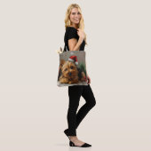 Australische Terrier Hond Kerstfeest Tote Bag (Op model)