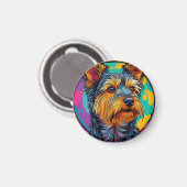 Australische Terriër hond Magneet (Voorkant / Achterkant)