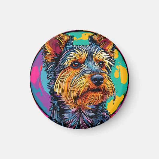 Australische Terriër hond Magneet (Voorkant)