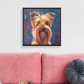 Australische Terrier - Hond Portret Canvas Afdruk (Insitu (Woonkamer))