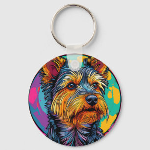 Australische Terriër hond Sleutelhanger